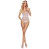PASSION WOMAN BODYSTOCKINGS Bodystocking a Rete Passion BS115 — Bianco