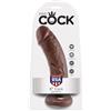 KING COCK Dildo Realistico con Ventosa King Cock — 20,3 cm, Marrone