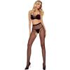 PASSION WOMAN Collant a Rete Senza Cavallo Passion Tiopen 037 — Nero