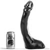ALL BLACK Dildo Fisting Realistico All Black — 29 cm