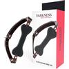 DARKNESS BONDAGE Bavaglio BDSM a Forma di Osso Darkness — Silicone, 14,8 cm