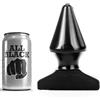 ALL BLACK Plug Anale Conico All Black — 17 cm