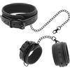 FETISH SUBMISSIVE BONDAGE Kit Bondage Collare e Manette Fetish Submissive — Pelle Vegana
