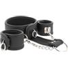 FETISH SUBMISSIVE BONDAGE Kit Bondage Collana e Manette Fetish Submissive — Pelle Vegana