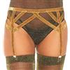 LEG AVENUE ACCESSORIES Reggicalze Elastico in Lurex Leg Avenue — Oro, Taglia Unica