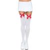 LEG AVENUE HOSIERY Calze Sopra al Ginocchio con Fiocco Leg Avenue — Taglia Unica