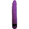 BAILE Dildo Realistico Vibrante Baile — TPR Morbido 23 cm, Lilla