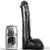 ALL BLACK Dildo Anale Realistico All Black — PVC, 23 cm