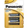 PANASONIC Batterie Alcaline C LR14 Panasonic — 2 Unità