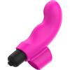 OHMAMA VIBRATORS Vibratore da Dito Ohmama — Silicone, 11.000 RPM, Rosa Neon