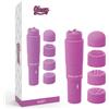 GLOSSY Vibratore Pocket Glossy Kurt — 4 Testine, Viola