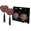 COQUETTE ACCESSORIES Copricapezzoli Adesivi Coquette Chic Desire — Cuore, Nero/Rosso