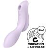 SATISFYER AIR PULSE Vibratore Rabbit Satisfyer Curvy Trinity 2 — Viola, 3 Motori