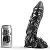 ALL BLACK Dildo Realistico All Black — 23 cm