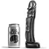 ALL BLACK Dildo Realistico Nero All Black — 22 cm