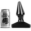 ALL BLACK Plug Anale a Cono All Black — 16 cm