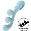SATISFYER VIBRATOR Vibratore Punto G Satisfyer Tri Ball 2 — 3 Motori, Blu
