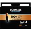 DURACELL Batterie Alcaline AAA Duracell Optimum 200 — 12 Unità