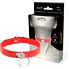 COQUETTE ACCESSORIES Collare BDSM in Pelle Vegana Coquette Chic Desire — Rosso