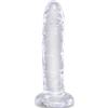 KING COCK Dildo Realistico Trasparente King Cock Clear — 15.5 cm