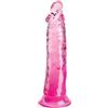 KING COCK Dildo Realistico Traslucido King Cock Clear — 19,7 cm Rosa