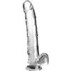 KING COCK Dildo Realistico con Testicoli King Cock Clear — 24,8 cm