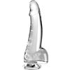 KING COCK Dildo Realistico Trasparente King Cock Clear — 15,2 cm