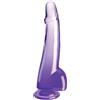 KING COCK Dildo Realistico con Testicoli King Cock Clear — 19 cm, Viola