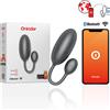 ONINDER Uovo Vibrante con App Oninder Tokyo — 7,5 x 3,2 cm, Nero