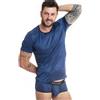 ANAIS MEN ACCESORIES T-Shirt Rete Uomo Anais Men Naval — Tulle Righe Navy, Taglia L