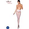 PASSION WOMAN GARTER & STOCK Collant con Apertura Passion Tiopen 008 — Bianco, 30 Den