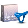ARMONY FOR HIM Anello Fallico Doppio Armony Tresor — Silicone, Blu