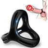 ARMONY FOR HIM Anello Fallico Multiposizione Armony X-Ring — Silicone, Nero