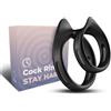 ARMONY FOR HIM Anello Fallico Doppio Armony Dualring — Nero