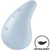 SATISFYER LAYONS Vibratore Clitoride Lay-On Satisfyer Dew Drop — Silicone, Blu