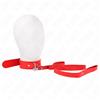 KINK COLLAR & GAG Collare BDSM con Cintura Kink — Cinturino Regolabile, Rosso