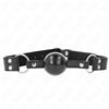 KINK COLLAR & GAG Bavaglio Ball Gag BDSM Kink — Sfera 4 cm, Cinturino Regolabile