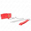 KINK COLLAR & GAG Collare BDSM con Cintura Kink — Regolabile, Diamanti Rossi