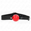 KINK COLLAR & GAG Mordaglio BDSM Morbido Kink Gag Ball — TPE 4 cm, Regolabile
