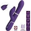 PRETTY LOVE FLIRTATION Vibratore Rabbit con Perle Pretty Love Zalin — 4 in 1, Viola
