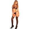 LIVCO CORSETTI BODYSTOCKINGS Body Erotico a Rete Livco Corsetti Madastres 17331 — Taglia Unica