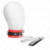 KINK COLLAR & GAG Collare BDSM con Cintura Kink — Rosso, 65 cm