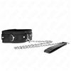 KINK COLLAR & GAG Collare BDSM con Cintura Kink — Nero, 65 cm