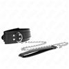 KINK COLLAR & GAG Collare BDSM Regolabile Kink — Fibbie Argento, 33-46 cm