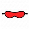 KINK MASKED ALLURE Benda per Occhi BDSM Kink Masked Allure — Rosso, 20 x 7 cm
