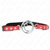 KINK COLLAR & GAG Gag con O-Ring BDSM Kink — Multipli Anelli, Rosso