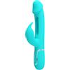 PRETTY LOVE FLIRTATION Vibratore Rabbit Pretty Love Dejon — 3 in 1, Verde Acqua