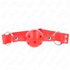 KINK COLLAR & GAG Ball Gag BDSM con Cavo Kink — Rosso, 62 cm