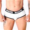 MACHO UNDERWEAR Slip Uomo Lycra Macho MS30BL — Bianco, Taglia L