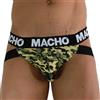 MACHO UNDERWEAR Jockstrap Uomo Macho MX28MV — Lycra ed Elastan, Verde Militare XL